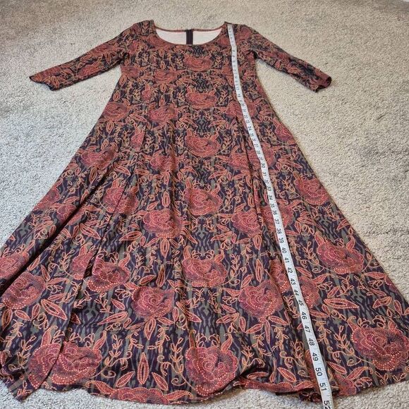 SOFT SURROUNDINGS Women's Size S Alcott Maxi Dress Floral - Picture 6 of 8